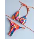 Leopard Halterneck Two Pieces Bikini Set Leopard Halterneck Two Pieces Bikini Set