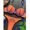 Halterneck Plain Two Pieces Bikini Set