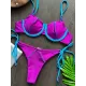 Halterneck Plain Two Pieces Bikini Set Halterneck Plain Two Pieces Bikini Set