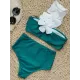 Applique Split-Joint Padded One-Shoulder Swimsuits Bikini Swimsuit Applique Split-Joint Padded One-Shoulder Swimsuits Bikini Swimsuit