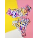 Padded Bandage Hollow Multi-Colored Swimsuits Padded Bandage Hollow Multi-Colored Swimsuits