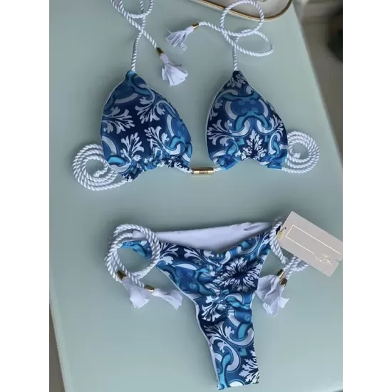 Leopard Halterneck Two Pieces Bikini Set Leopard Halterneck Two Pieces Bikini Set