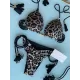 Leopard Halterneck Two Pieces Bikini Set Leopard Halterneck Two Pieces Bikini Set