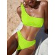 Skinny Striped One-Shoulder Swimsuits Skinny Striped One-Shoulder Swimsuits