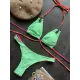 Halterneck Plain Two Pieces Bikini Set Halterneck Plain Two Pieces Bikini Set