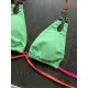 Halterneck Plain Two Pieces Bikini Set Halterneck Plain Two Pieces Bikini Set