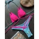 Halterneck Plain Two Pieces Bikini Set Halterneck Plain Two Pieces Bikini Set