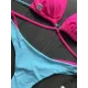Halterneck Plain Two Pieces Bikini Set Halterneck Plain Two Pieces Bikini Set