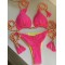 Triangle Halterneck Two Pieces Bikini Set