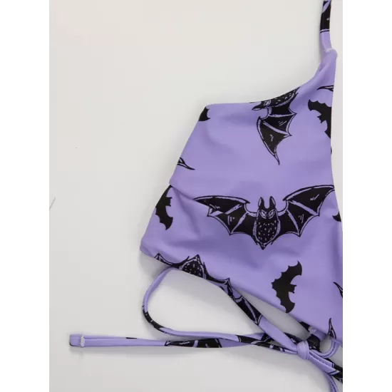 Spaghetti Neck Bralette Two Pieces Bikini Set Spaghetti Neck Bralette Two Pieces Bikini Set