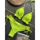 Backless Bandage Drawstring Solid Color Padded Bikini Swimsuit Backless Bandage Drawstring Solid Color Padded Bikini Swimsuit