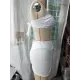 Beach Padded Strapless Solid Color Bikini Swimsuit Three Pieces Set Beach Padded Strapless Solid Color Bikini Swimsuit Three Pieces Set