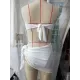 Beach Padded Strapless Solid Color Bikini Swimsuit Three Pieces Set Beach Padded Strapless Solid Color Bikini Swimsuit Three Pieces Set