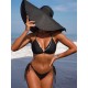 Tie Side Solid Color Halter-Neck Bikini Swimsuit Tie Side Solid Color Halter-Neck Bikini Swimsuit