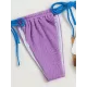 Halterneck Triangle Drawstring Bikini Set Halterneck Triangle Drawstring Bikini Set