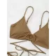 Halterneck V-Neck Two Pieces Bikini Set Halterneck V-Neck Two Pieces Bikini Set