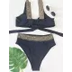 Straps Padded Two Pieces Bikini Set Straps Padded Two Pieces Bikini Set