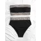 Bandeau Leopard Two Pieces Bikini Set Bandeau Leopard Two Pieces Bikini Set
