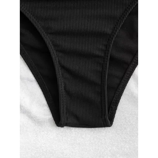 Bandeau Leopard Two Pieces Bikini Set Bandeau Leopard Two Pieces Bikini Set