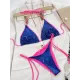 Halterneck Triangle Two Pieces Bikini Set Halterneck Triangle Two Pieces Bikini Set