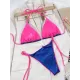 Halterneck Triangle Two Pieces Bikini Set Halterneck Triangle Two Pieces Bikini Set