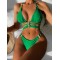 Triangle Pearls Two Pieces Bikini Set
