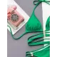 Triangle Pearls Two Pieces Bikini Set Triangle Pearls Two Pieces Bikini Set