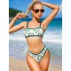 Spaghetti Floral Two Piece Swimsuit Spaghetti Floral Two Piece Swimsuit