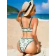 Spaghetti Floral Two Piece Swimsuit Spaghetti Floral Two Piece Swimsuit