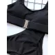 Solid Color U-neck Bikini Swimsuit Solid Color U-neck Bikini Swimsuit