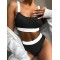 Padded Color-Block Spaghetti-Neck Swimsuits