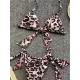 Padded Backless Bandage Deep V-Neck Bikini Swimsuit Padded Backless Bandage Deep V-Neck Bikini Swimsuit