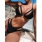 Triangle Spaghetti Neck Two Pieces Bikini Set