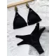 Triangle Spaghetti Neck Two Pieces Bikini Set Triangle Spaghetti Neck Two Pieces Bikini Set