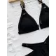 Triangle Spaghetti Neck Two Pieces Bikini Set Triangle Spaghetti Neck Two Pieces Bikini Set