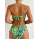 Bandage Floral Printed Hollow Padded Sleeveless Bikini Swimsuit Bandage Floral Printed Hollow Padded Sleeveless Bikini Swimsuit