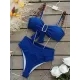 Bandage Buckle Chains High-Waisted Hollow Solid Color Padded Spaghetti-Neck Swimsuits Bikini Swimsuit Bandage Buckle Chains High-Waisted Hollow Solid Color Padded Spaghetti-Neck Swimsuits Bikini Swimsuit
