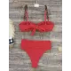 Bandage Buckle Chains High-Waisted Hollow Solid Color Padded Spaghetti-Neck Swimsuits Bikini Swimsuit Bandage Buckle Chains High-Waisted Hollow Solid Color Padded Spaghetti-Neck Swimsuits Bikini Swimsuit