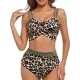 High-Waisted Hollow Leopard Sequined Split-Joint Padded Spaghetti-Neck Bikini Swimsuit High-Waisted Hollow Leopard Sequined Split-Joint Padded Spaghetti-Neck Bikini Swimsuit