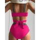 High-Waisted Hollow Leopard Sequined Split-Joint Padded Spaghetti-Neck Bikini Swimsuit High-Waisted Hollow Leopard Sequined Split-Joint Padded Spaghetti-Neck Bikini Swimsuit