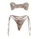 Bandage Striped Bikini Swimsuit Bandage Striped Bikini Swimsuit