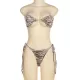 Bandage Striped Bikini Swimsuit Bandage Striped Bikini Swimsuit