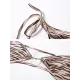Bandage Striped Bikini Swimsuit Bandage Striped Bikini Swimsuit