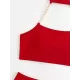 Bandage Belly-Hollow Solid Color Padded Halter-Neck Bikini Swimsuit Bandage Belly-Hollow Solid Color Padded Halter-Neck Bikini Swimsuit