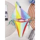 Bandage Buckle Hollow Multi-Colored Padded One-Shoulder Bikini Swimsuit Bandage Buckle Hollow Multi-Colored Padded One-Shoulder Bikini Swimsuit