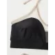 Bandage Color-Block Split-Joint Padded Halter-Neck Bikini Swimsuit Bandage Color-Block Split-Joint Padded Halter-Neck Bikini Swimsuit