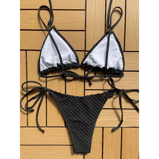 Padded Backless Bandage Belly-Hollow Bikini Swimsuit Padded Backless Bandage Belly-Hollow Bikini Swimsuit