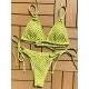 Padded Backless Bandage Belly-Hollow Bikini Swimsuit Padded Backless Bandage Belly-Hollow Bikini Swimsuit