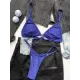 Bandage Heart Hollow Solid Color Spaghetti-Neck Bikini Swimsuit Bandage Heart Hollow Solid Color Spaghetti-Neck Bikini Swimsuit