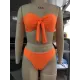 Three-piece Suit Padded Honeycomb Solid Color Tube Bikini Swimsuit Three-piece Suit Padded Honeycomb Solid Color Tube Bikini Swimsuit